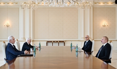 İlham Əliyev Andrey Belousovu qəbul edib
