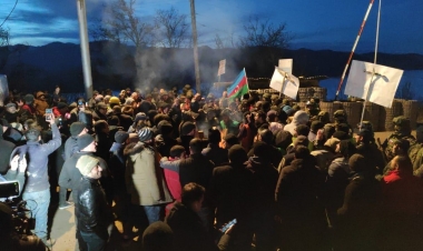 Şuşa-Laçın yolunda etiraz aksiyası davam edir: