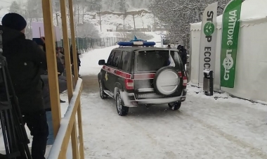 Sülhməramlıların daha bir avtomobili Xankəndidən Laçına keçib