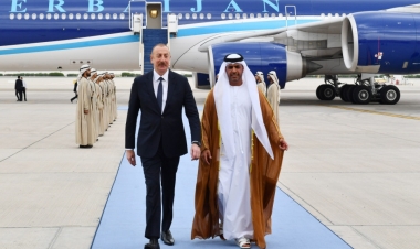 İlham Əliyev Birləşmiş Ərəb Əmirliklərinə səfərə gedib