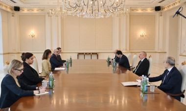 İlham Əliyev Laura Loxmanı qəbul edib