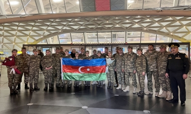 Azərbaycan Ordusunun hərbi tibb personalı Türkiyədən qayıdıb